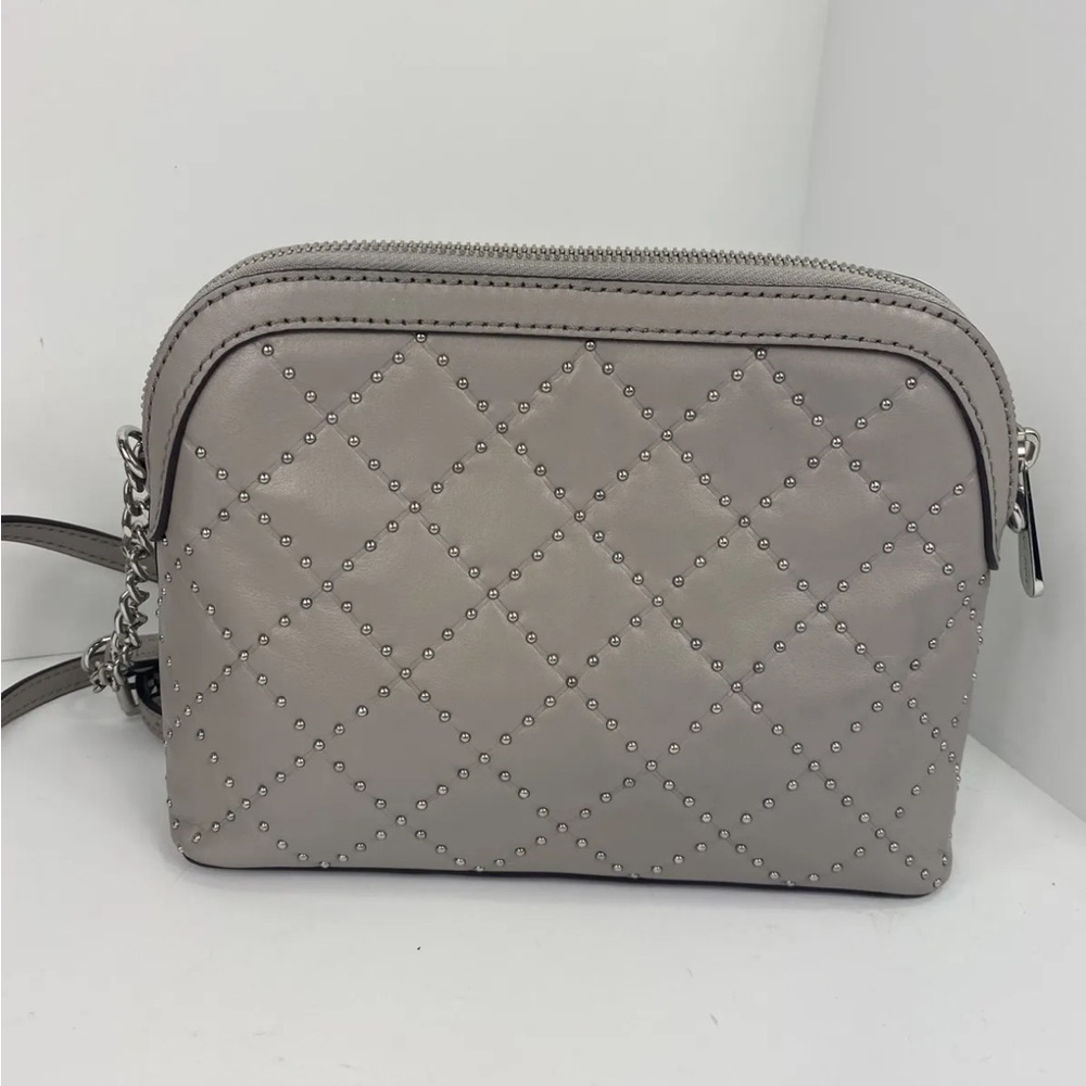 Michael Kors Jet Set Adele Grey Quilted Leather Crossbody Adjustable Strap XC - Picture 8 of 12